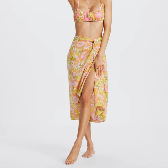 🌴☀️ BILLABONG ☀️🌴 SO RIGHT SARONG BEACH COVER UP SWIM WRAP - Picture 5 of 6